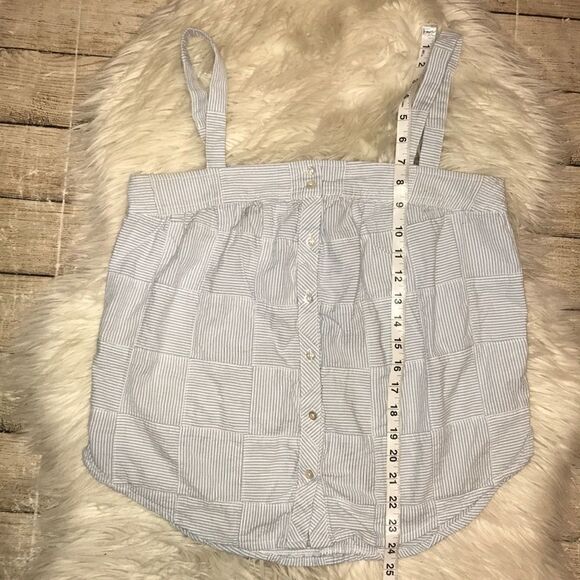 Vineyard Vines Yarn Dye Patchwork Button Tie Top - Picture 4 of 5